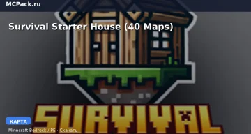Карта Survival Starter House (40 Maps) Minecraft PE
