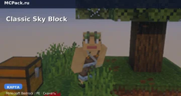 Карта Classic Sky Block Minecraft PE