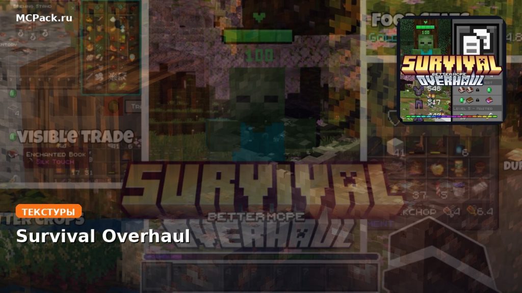 Текстуры Survival Overhaul Minecraft BE