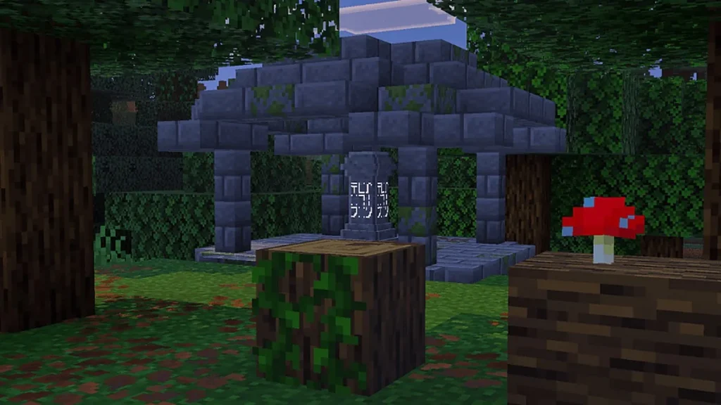 Мод Simple Waystone Minecraft BE