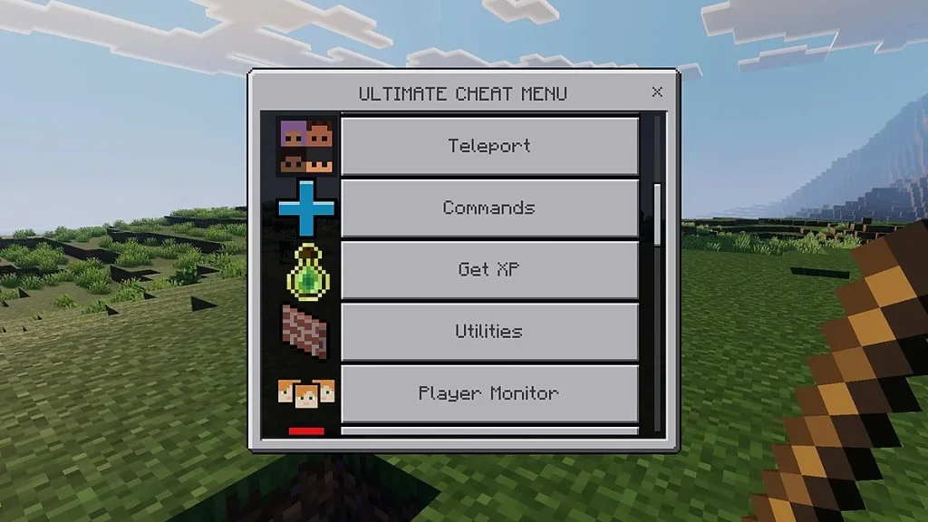 Мод Ultimate Cheat Menu - Achievement Friendly Minecraft BE