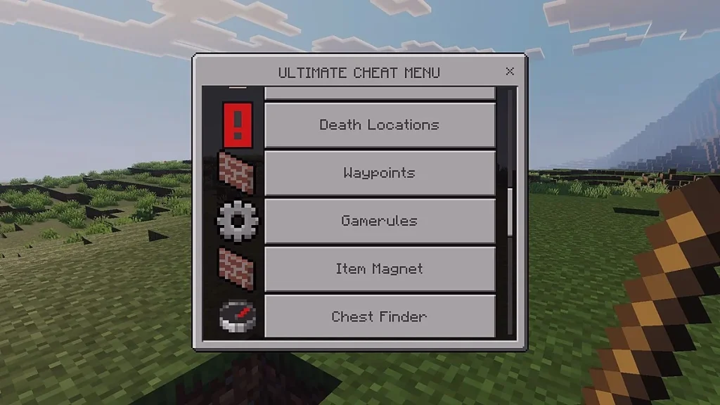 Мод Ultimate Cheat Menu - Achievement Friendly Minecraft BE