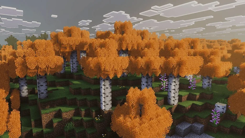 Шейдеры Better Bushy Leaves Minecraft BE