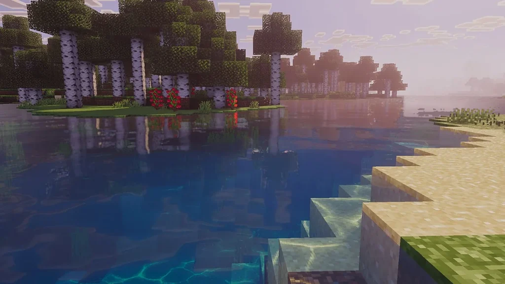 Текстуры Realistic Water (Vibrant Visuals) Minecraft BE