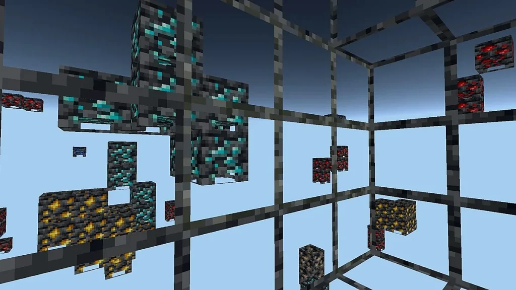 Мод Outline X-Ray Minecraft BE