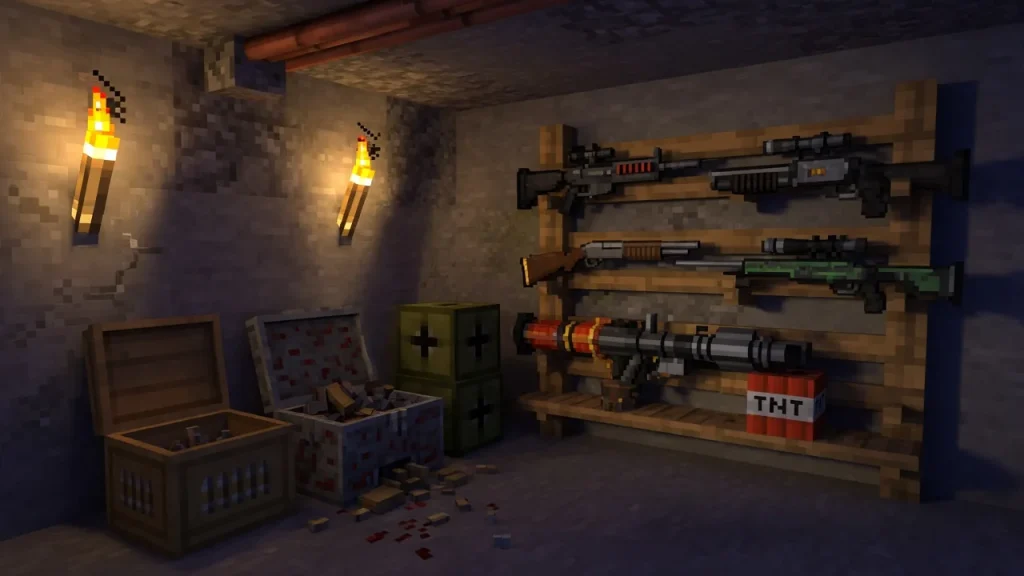 Мод MORE GUN (classic) Minecraft BE