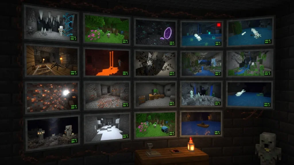 Мод Security Cameras Minecraft BE