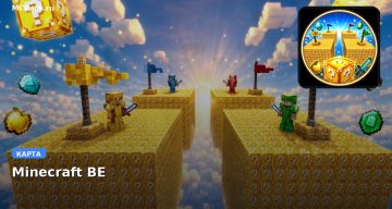Карта Lucky Block Skyblock Minecraft PE