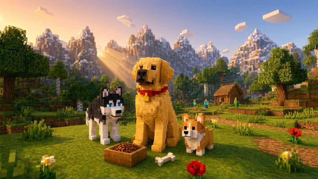 Мод Собаки плюс Minecraft BE