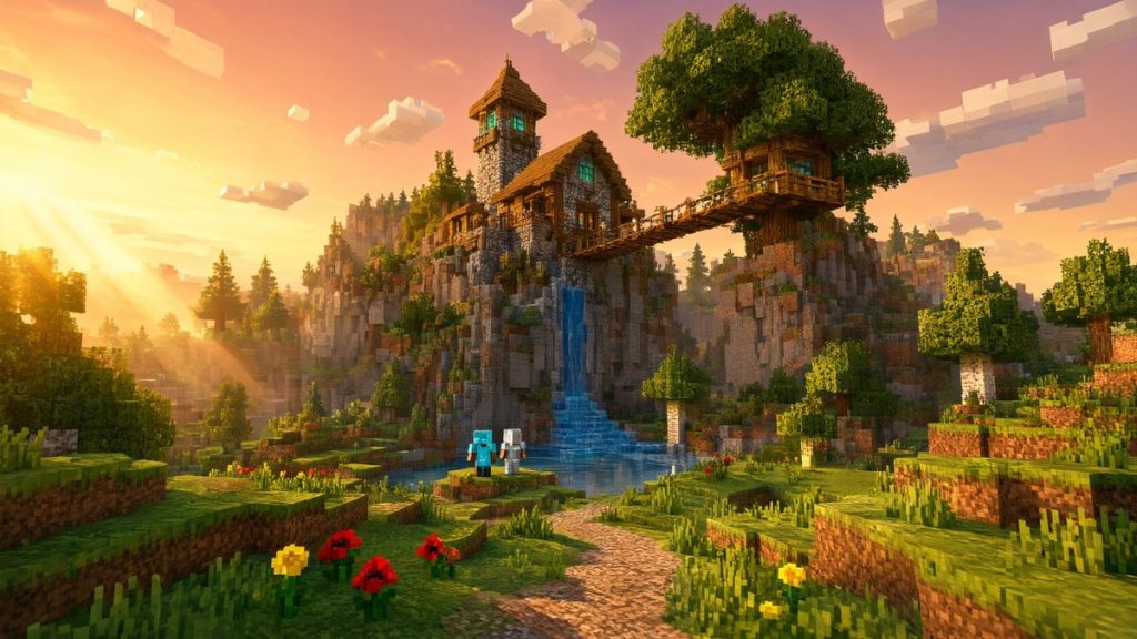 Карта Мой эпичный мир выживания Minecraft PE