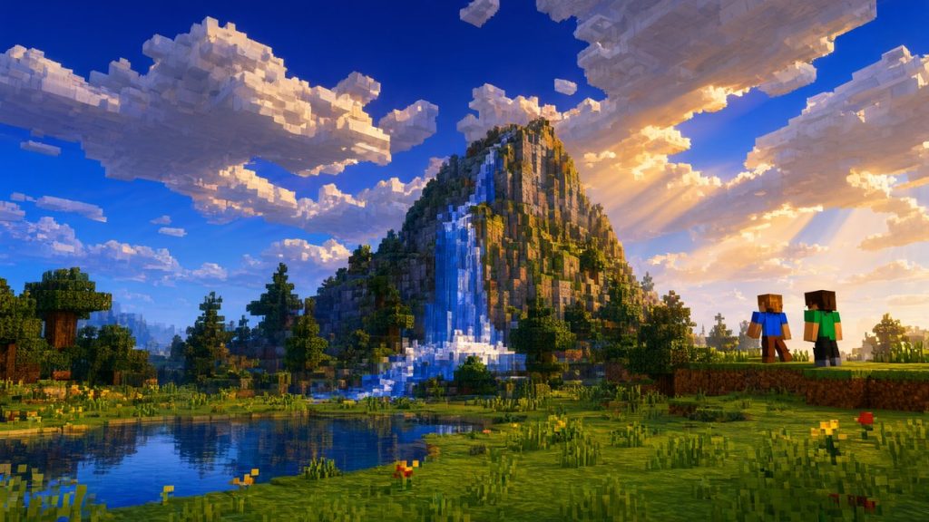 Шейдеры Ультрамариновые небеса Minecraft BE