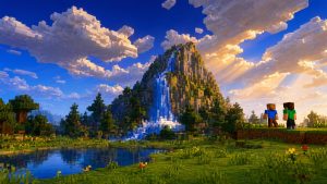 Шейдеры Ультрамариновые небеса Minecraft BE