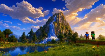 Шейдеры Ультрамариновые небеса Minecraft BE