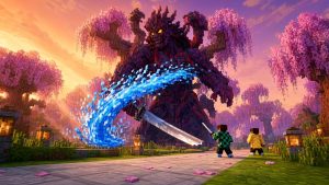 Мод Клинок, рассекающий демонов ANIMA Minecraft BE