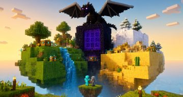 Карта Небесные кубы Minecraft PE