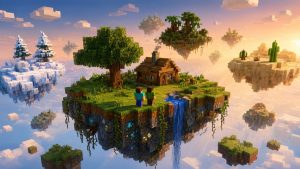 Карта Случайный скайблок Minecraft PE