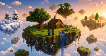 Карта Случайный скайблок Minecraft PE
