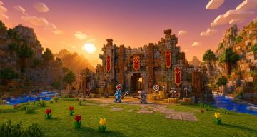 Карта Тренировка с булавой Minecraft PE