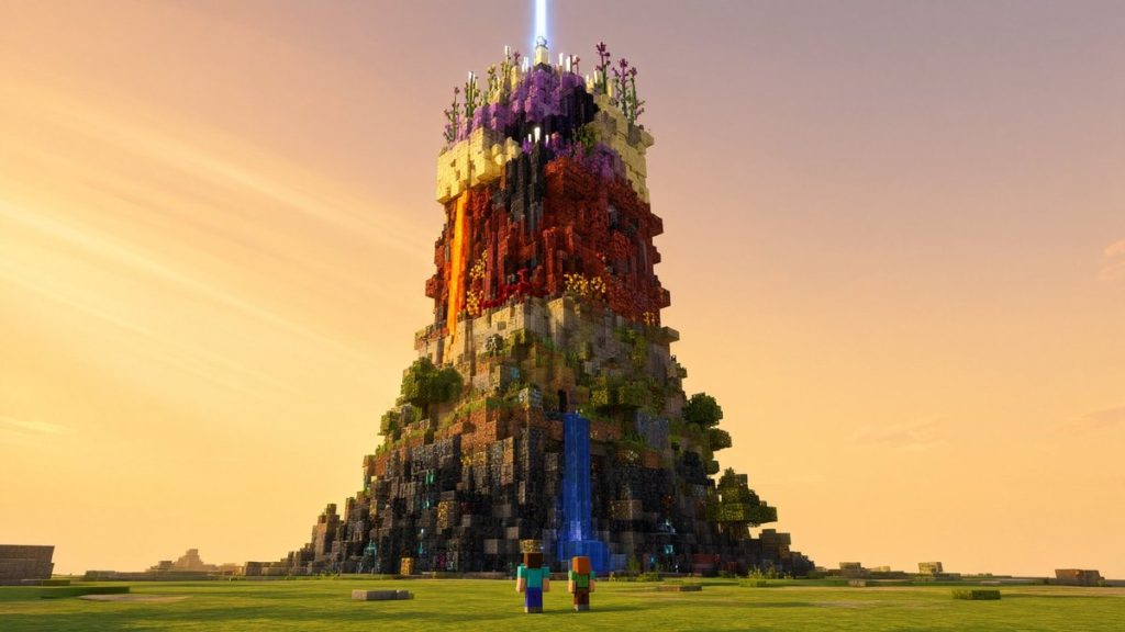 Карта Один чанк: случайные слои Minecraft PE