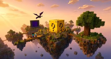 Карта Небесный мир удачи Minecraft PE