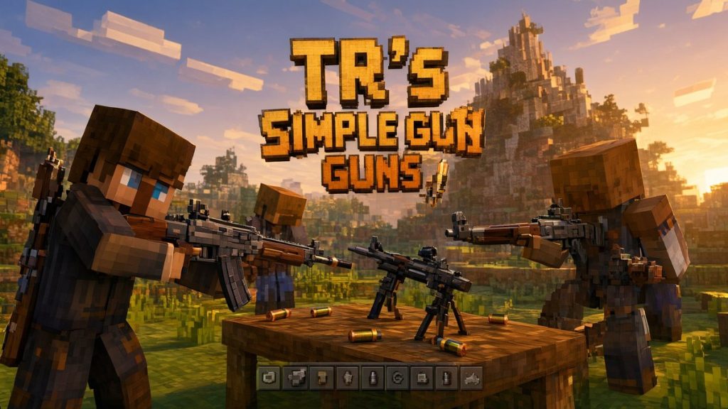 Мод Простые пушки TR Minecraft BE