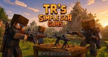 Мод Простые пушки TR Minecraft BE