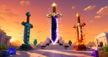 Мод Последние желанные мечи Minecraft BE