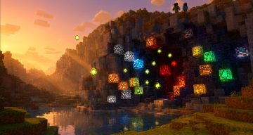 Шейдеры Светящиеся руды XPO Minecraft BE