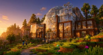 Шейдеры Стекло без рамок Minecraft BE
