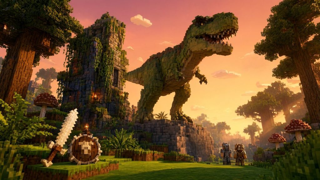 Мод Первобытная эра Primordial Minecraft BE