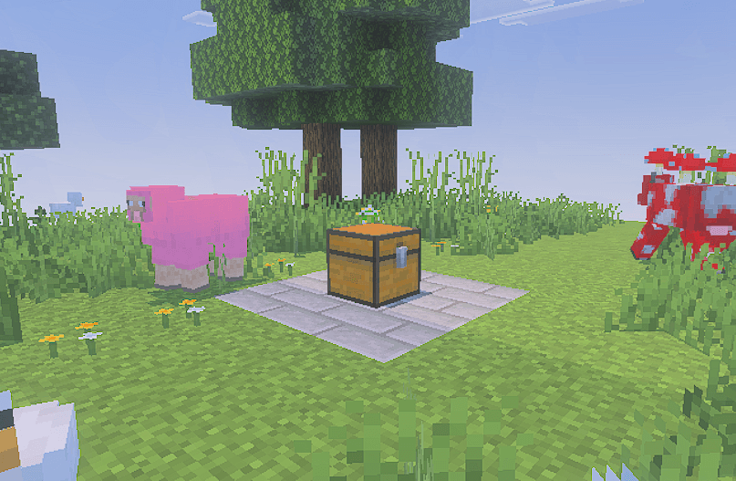Карта Один сундук: хаос в кубе Minecraft PE