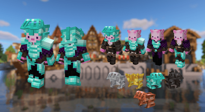 Текстуры объёмной брони Armor Reimagined Minecraft BE
