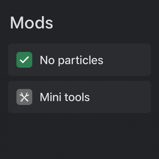 Текстуры No particles Mini tools Minecraft BE