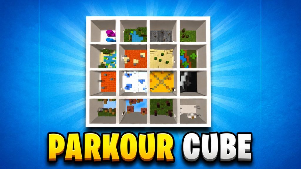 Карта Паркур-куб Minecraft PE