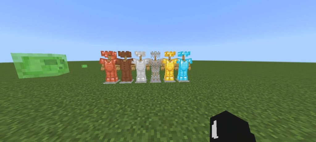 Текстуры брони и короны Aqua Minecraft BE