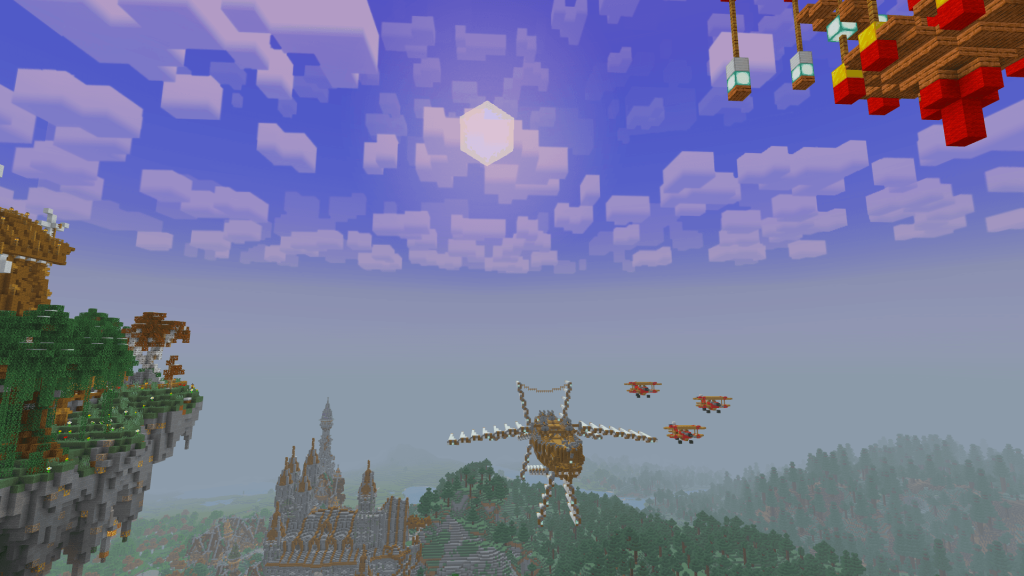 Шейдеры Ультрамариновые небеса Minecraft BE