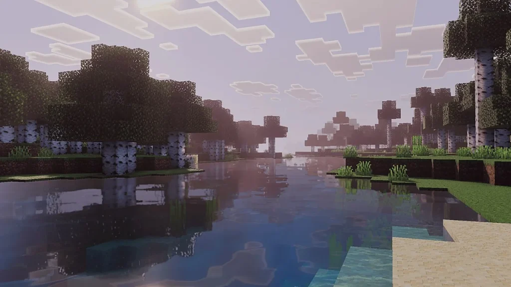 Шейдеры Vibrant Aura Legacy Minecraft BE