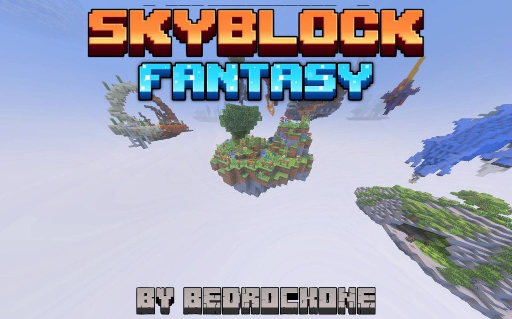 Карта Скайблок фэнтези Minecraft PE