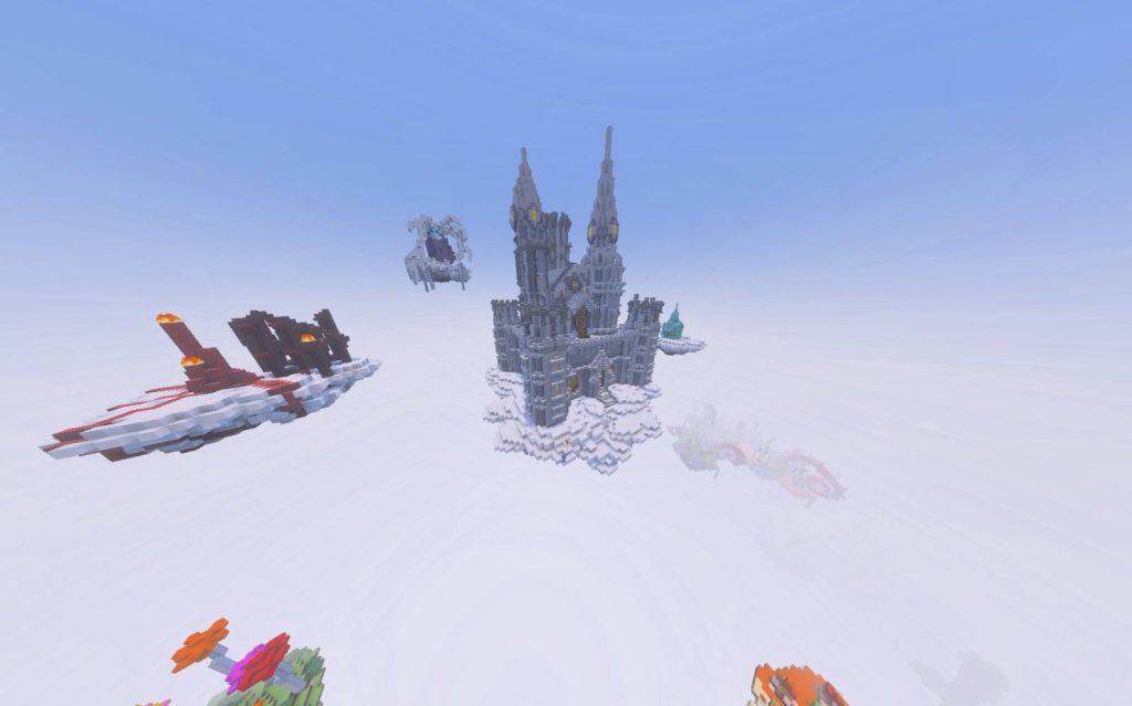 Карта Скайблок фэнтези Minecraft PE