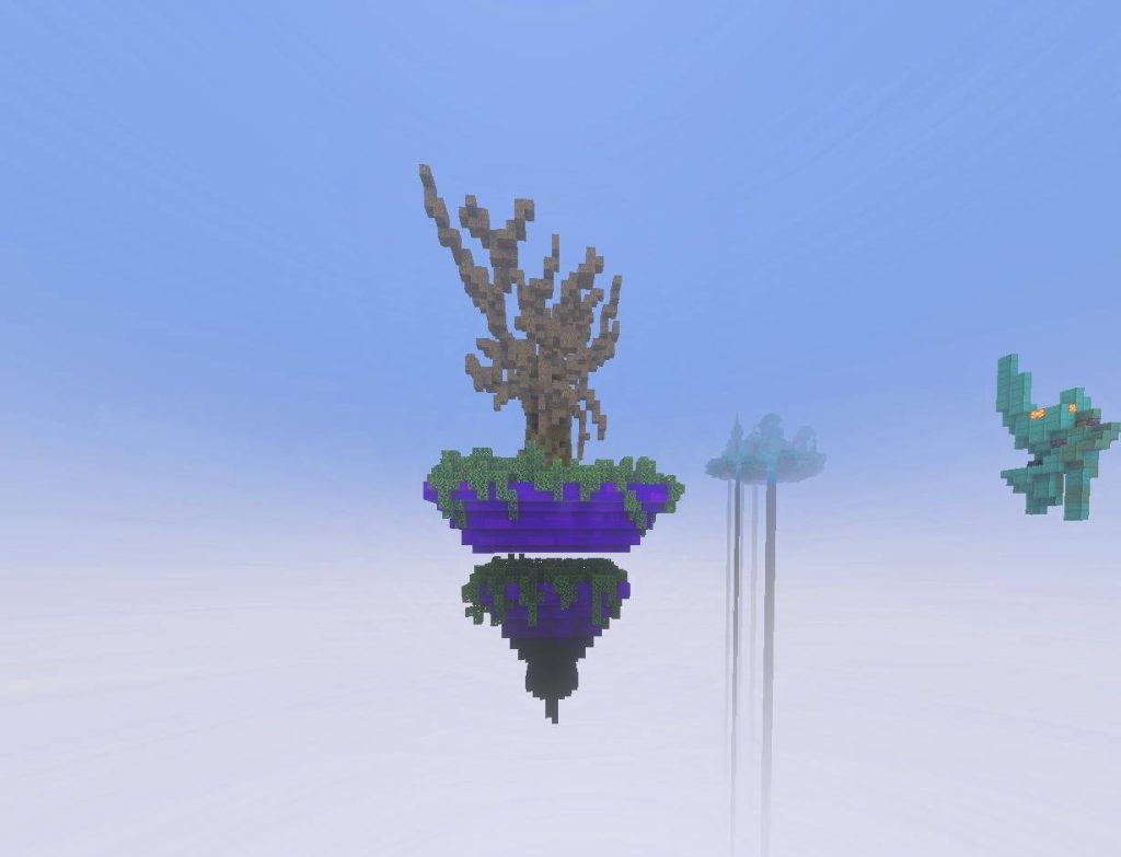 Карта Скайблок фэнтези Minecraft PE