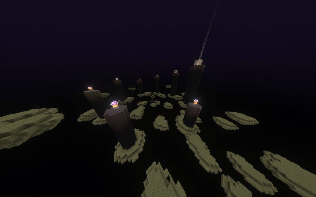 Карта Скайблок фэнтези Minecraft PE