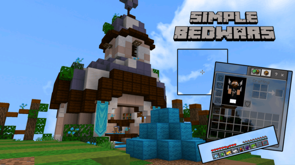 Текстуры Простые войны кроватей Minecraft BE