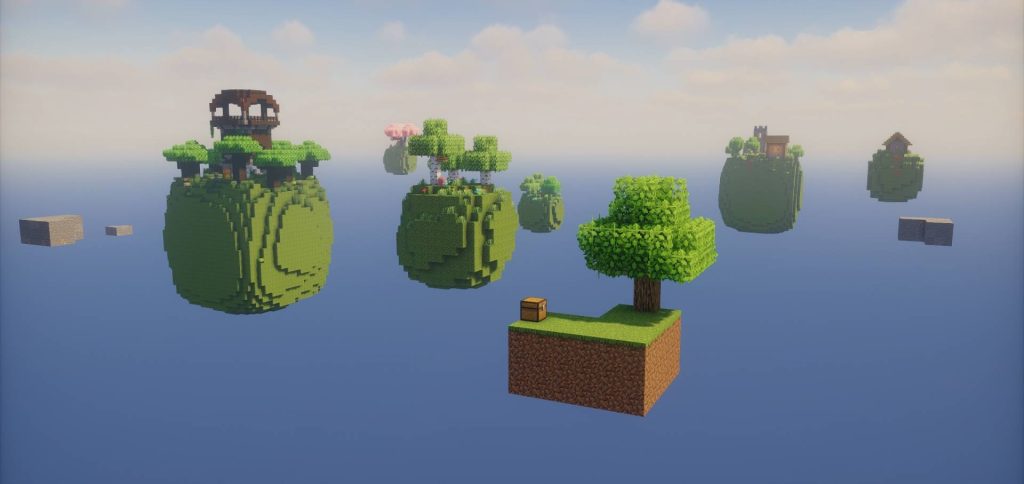 Карта Небесные кубы Minecraft PE