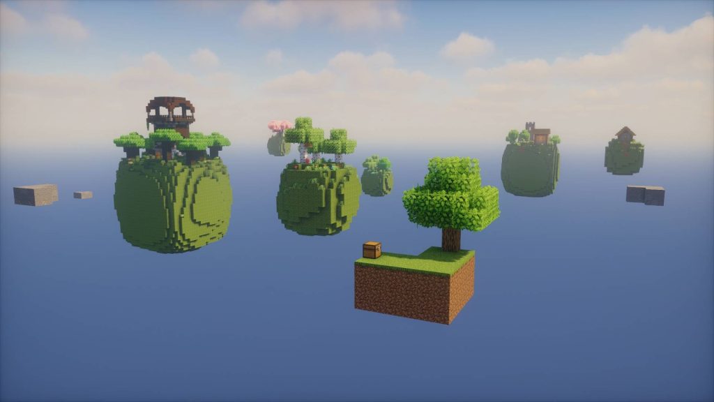Карта Небесные кубы Minecraft PE
