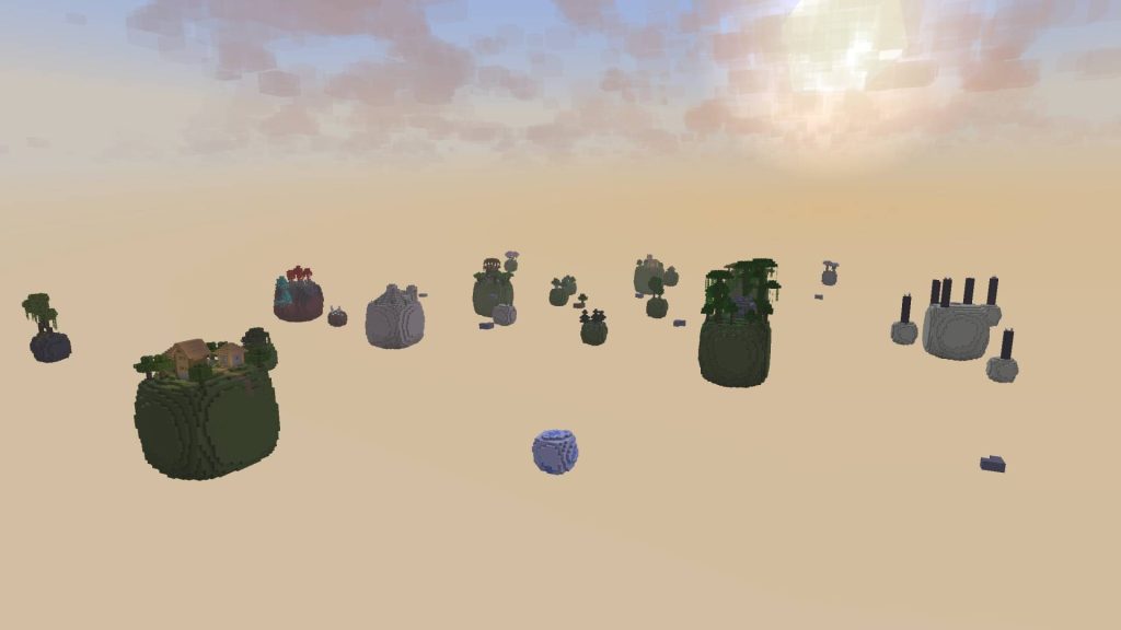 Карта Небесные кубы Minecraft PE