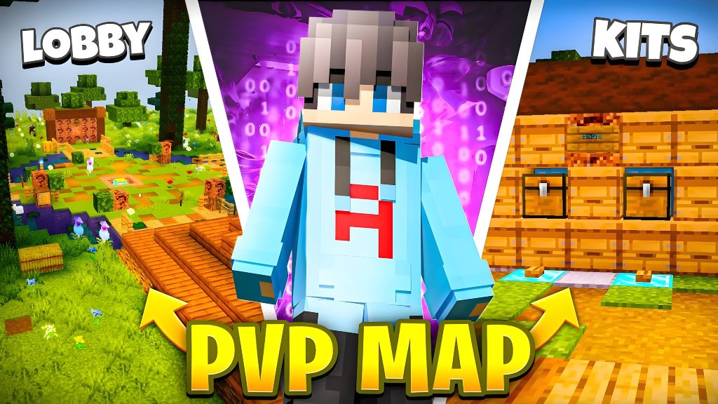 Карта Кристальный бой с ботами Minecraft PE