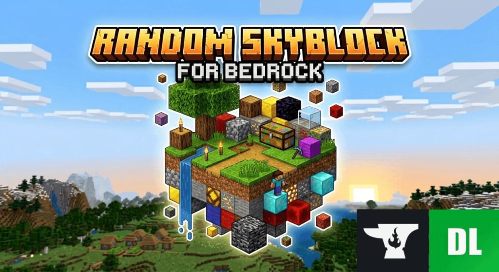 Карта Случайный скайблок Minecraft PE
