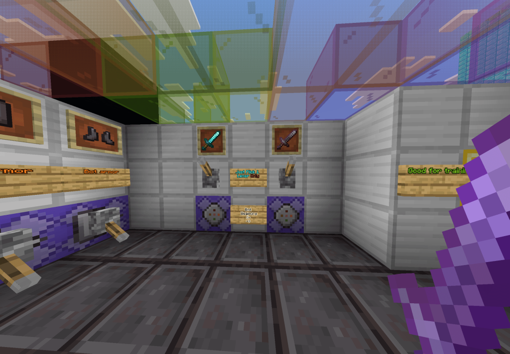 Карта Тренировка с булавой Minecraft PE
