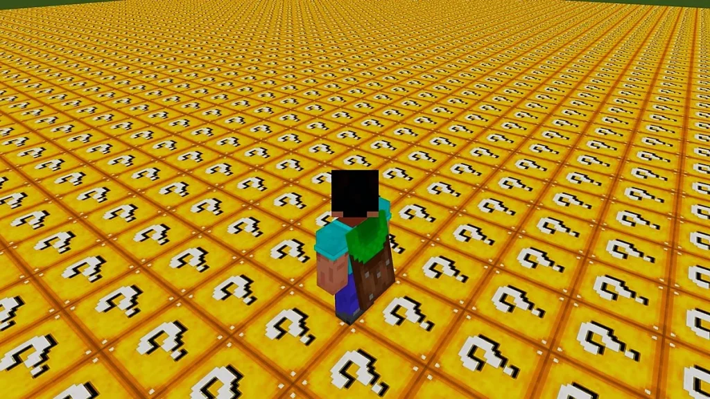 Карта SUPER FLAT LUCKY CHUNK WORLD Minecraft PE
