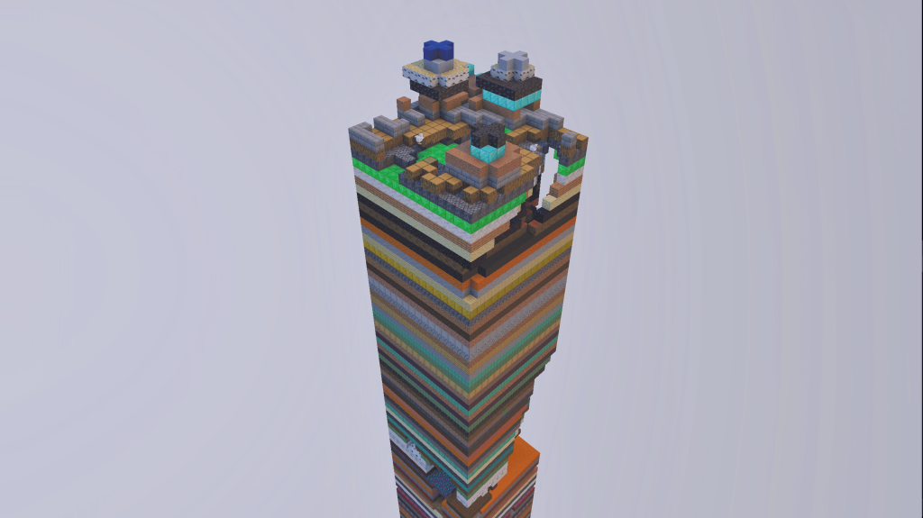 Карта Один чанк: случайные слои Minecraft PE